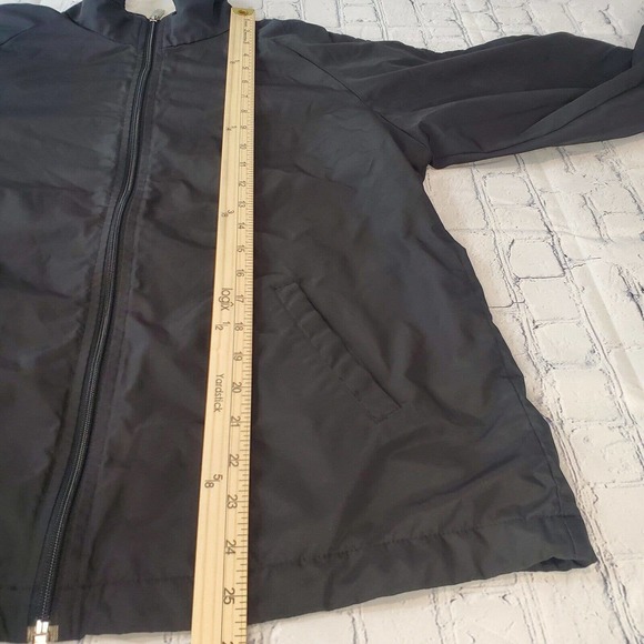 IXSPA Jacket Womens Medium Black Full Zip Windbreaker Lightweight Long Sleeve - Picture 10 of 10
